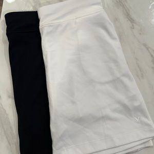 Two Callaway Golf/Tennis Skirts